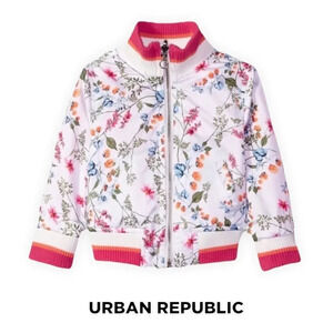 URBAN REPUBLIC | White | POLY-SATEEN FLORAL REVERSIBLE JACKET